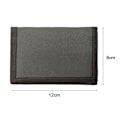 Miniatyrbillede 2 af 8: Slim tegnebog rejse møntpung SORT black