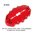 Miniatyrbilde 4 av 10: 1 par bil Bremsecaliper Cover Bremse Caliper Cover GUL M Yellow M