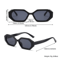 Miniatyrbillede 2 af 10: Retro solbriller Polygonal solbriller C8 C8 C8