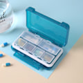 Miniatyrbillede 1 af 10: 6 Grid Pills Box Daily Pill Case GRØN green