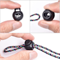 Miniatyrbilde 2 av 4: Cord Locks Skolisser Låser Snøreklemme