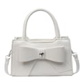Miniatyrbillede 4 af 10: Sweet Style Bowknot Taske Top-Handle Tasker SORT-ROSA SORT-ROSA