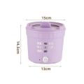 Miniatyrbilde 2 av 10: Elektrisk Nudelkokegryte Mini Elektrisk Hotpot HVIT-EU-STØP White-EU Plug
