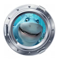 Pikkukuva 1 / 9: 3D Infauna WC-tarrat Vivid Sea Life Decals SHARK SHARK shark