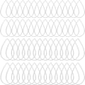 Miniatyrbillede 1 af 4: Teardrop øreringe Ørering Hoop Beading