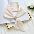 Miniatyrbillede 1 af 10: Wraps Neck Cross Tørklæder BEIGE Beige
