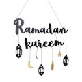 Pikkukuva 5 / 6: Eid Mubarak -riipus Ramadan Kareen -koriste MUSTA