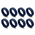 Pikkukuva 9 / 10: 8 kpl / set Matkalaukkujen pyörän kengät Matkalaukun pyörien suoja Gray 8Pcs-8Pcs