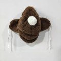 Miniatyrbillede 1 af 6: Baby hatte hættehætte MØRKEBRUN S Dark Brown S