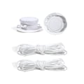 Miniatyrbillede 1 af 10: Automatisk Buckle Rope No Tie Shoe Snørebånd HVID White
