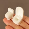 Miniatyrbillede 8 af 10: Dukkehus Mini Toilet Resin Toilet 2 2 2