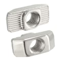 Miniatyrbilde 6 av 6: 30 stk Glide T-spormuttere halvrunde M6 M6