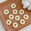 Miniatyrbilde 7 av 8: 20 stk/parti Broderi-klistremerke med små blomsterlapper 3 3 3