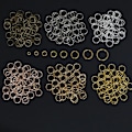 Miniatyrbillede 5 af 10: Åbne Jump Rings Split Rings Connectors 6MM4 4 6mm4