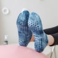 Miniatyrbillede 8 af 10: Yogastrømper Korte strømper SORT Black