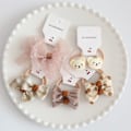 Miniatyrbillede 2 af 10: 10 stk Elastisk gummibånd Hårbånd Bowknot 2 2 2