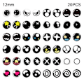 Miniatyrbilde 1 av 10: 20 stk/10 par Eyes Crafts Eyes Puppet Crystal Eyes 12MMSTYLE 12mmStyle random