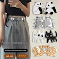 Miniatyrbillede 9 af 10: Jeansknapper No-Sying Metalknap SORT SNEGLE SNEGLE black snails-snails