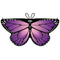 Miniatyrbilde 1 av 10: Butterfly Cape Butterfly Wings Shawl 08 08 08