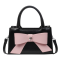 Miniatyrbillede 1 af 10: Sweet Style Bowknot Taske Top-Handle Tasker SORT-ROSA SORT-ROSA