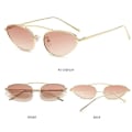 Miniatyrbilde 9 av 10: Cat Eye solbriller ovale solbriller GOLD-GRADIENT TEA Gold-Gradient Tea