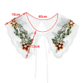 Miniatyrbilde 2 av 8: Kvinners blondekrage Dingzhu sjalkrage Front Placket krage