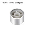 Miniatyrbild 2 av 4: Potentiometerknopp räfflade skaft 5 STK 5 STK 5pcs