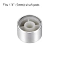 Miniatyrbillede 2 af 4: Potentiometerknop Riflet aksel 5 STK 5 STK 5pcs