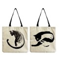 Pikkukuva 5 / 6: Canvas Tote Bag Eco Shopping Handbag 3 3 3