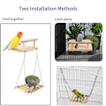 Miniatyrbilde 6 av 6: Bird Swing Leker Papegøye Abbor Stativ Hengekøye Seng