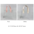 Miniatyrbillede 2 af 10: Gennemsigtig mulepose Indkøbstasker PINK M M Pink M-M