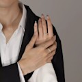 Pikkukuva 2 / 9: Couple Rings Hopeoitu Sormuspari A PAIR A PAIR a pair