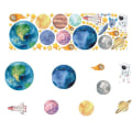 Miniatyrbillede 8 af 10: Selvklæbende Planet Wall Stickers Wall Stickers STYLE 1 STYLE 1 style 1
