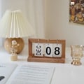 Miniatyrbillede 10 af 10: Træ evigvarende kalender Flip måned datovisning 3 3 3