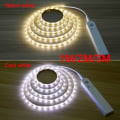 Miniatyrbilde 3 av 10: Led Lys Strip PIR Bevegelsessensor VARM HVIT 2M Warm white 2m