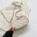 Miniatyrbild 1 av 10: Mode Läder Axelväska Enkel Underarm Bag KHAKI Khaki