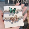 Miniatyrbild 10 av 10: Crystal Butterfly Hårrep Resår Hårband FÄRG 2 FÄRG 2 Color 2
