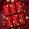 Pikkukuva 7 / 10: New Year Money Red Envelope 2024 Dragon Year universal punainen laukku 05