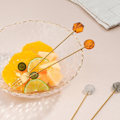 Miniatyrbilde 3 av 9: Fruktgaffel Kakegaffel RAV SIRKULÆR Amber Circular-Circular