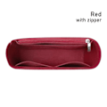 Pikkukuva 1 / 10: 1kpl Insert Bag Linner Laukku PUNAINEN VETOKOLLA PUNAINEN Vetoketjulla red with zipper