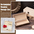 Miniatyrbild 8 av 10: Rektangulära träkartonger Presentförpackningar B B B