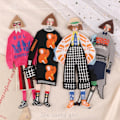 Miniatyrbilde 9 av 10: Broderilapp Brodert klut limt inn 6 6 6