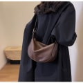 Pikkukuva 9 / 10: PU-nahkainen Crossbody-laukku Suurikokoinen olkalaukku RUSKEA Brown