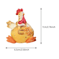 Miniatyrbillede 2 af 10: Kyllingefigurer Kyllingemodel 2STK 2STK 2PCS