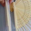 Miniatyrbillede 8 af 10: Hånd Fan Folde Fan Bryllup Fan White 3Pcs-3Pcs