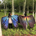Miniatyrbillede 8 af 10: Butterfly Cape Butterfly Wings sjal 04 04 04