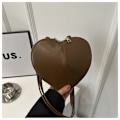 Miniatyrbillede 7 af 10: Heart Skuldertaske Håndtaske SORT Black