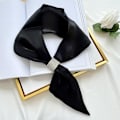 Miniatyrbillede 7 af 10: Wraps Neck Cross Tørklæder SORT Black