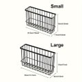 Miniatyrbilde 2 av 10: Fresh Bag Oppbevaringsstativ Kjøleskap Side Oppbevaringsstativ SVART L Black L