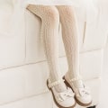 Miniatyrbillede 1 af 10: Mesh strømpebukser pigestrømpe BEIGE S beige S